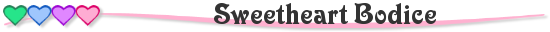 Sweetheart Bodice