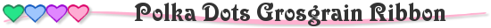 Polka Dots Grosgrain Ribbon