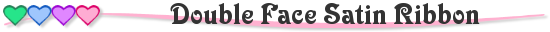 Double Face Satin Ribbon