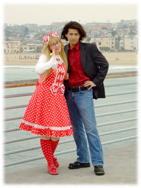 Lynleigh and Yasuyuki at the Beach